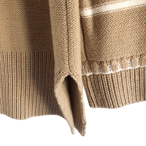 Michael Stars Sweater Emelie Half Zip Breton Striped Pullover Tunic Large NWT - Picture 6 of 13